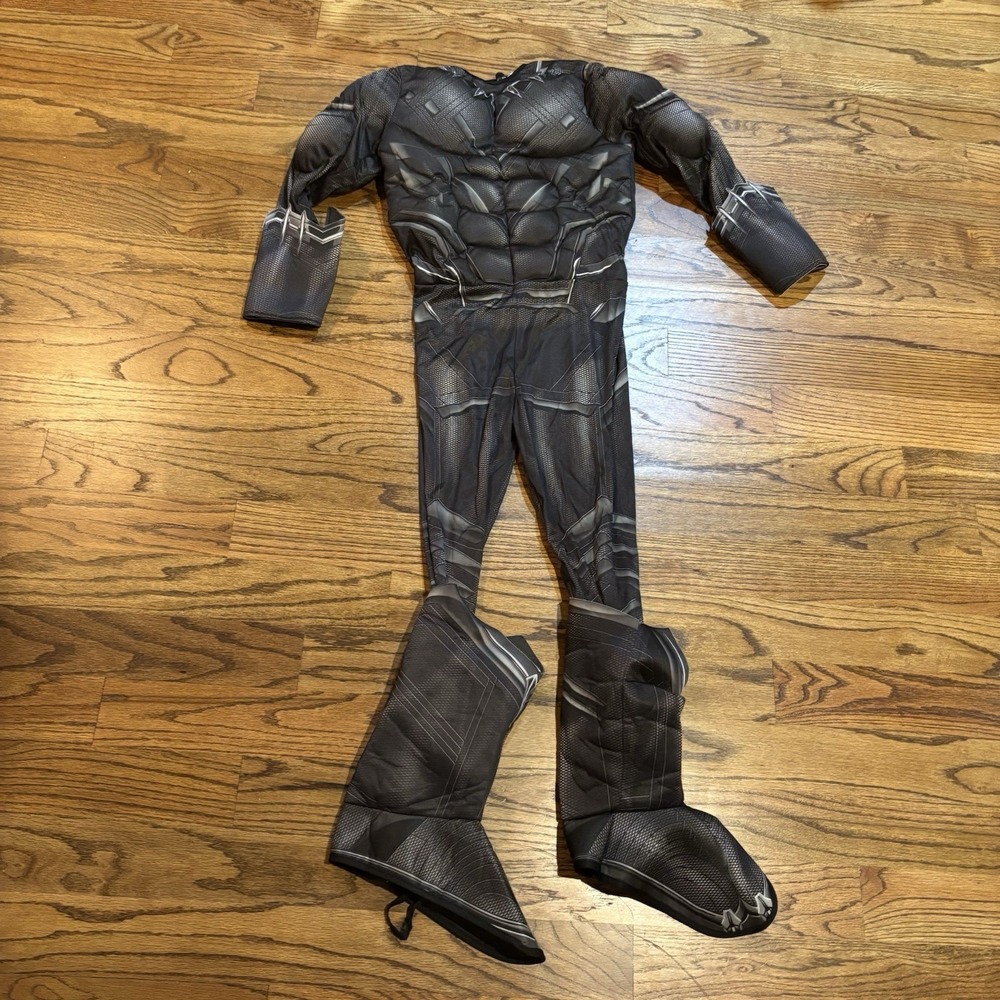 Rubie's Marvel Black Panther Costume Suit Boy's Large No Mask Halloween Dress-up